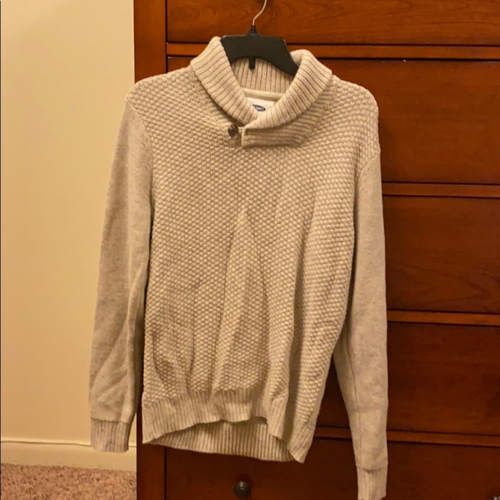 Old navy gray cream sweater (small)